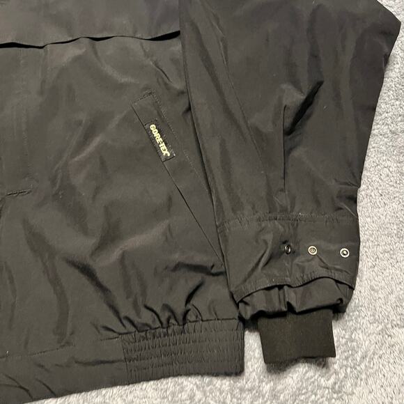 Zero Restriction Jacket Mens Large Goretex Black Full Zip Removable Sleeves Coat - Picture 2 of 9